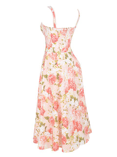 Flower Print Midi Dress