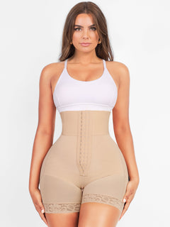 Valentina 2.0 High Waisted Body Shaper 3 Rows of Hooks and Boning