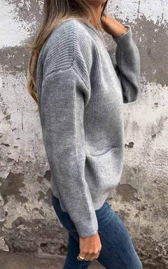 Zipper Knitted Jacket