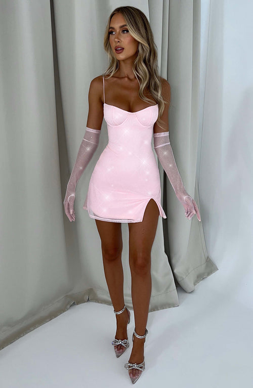 Pixie Mini Dress - Pink Sparkle