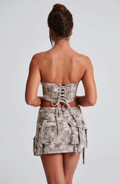 Yasie Corset - Camo Print